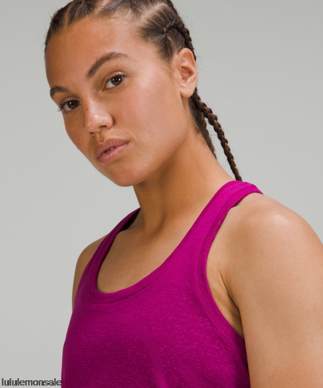 Lululemon Damen DELULU518 | Magenta Purple Swiftly Tech Racerback Tank Top 20 Rennlänge